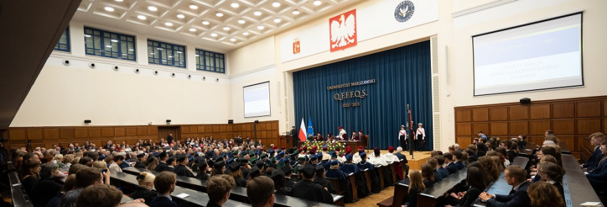 Uroczystość inauguracji roku akademickiego 2022/2023. Fot. M. Kaźmierczak/UW.