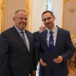 Dr Marcin Gajek, dyrektor ds. kształcenia Instytutu Ameryk i Europy. Fot. Michał Wencek/UW