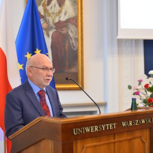 Jubileusz prof. Jana Jakuba Michałka. Fot. Mirosław Kaźmierczak/UW