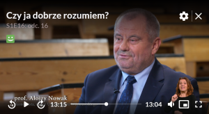 16. odcinek programu "Czy ja dobrze rozumiem?"