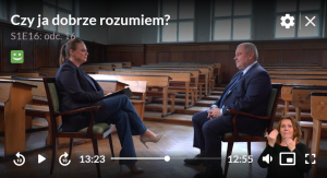 16. odcinek programu "Czy ja dobrze rozumiem?"