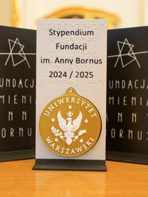 Stypendium im. Anny Bornus. Fot. Mirosław Kaźmierczak/UW