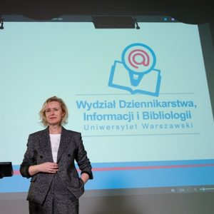 Szkolenie medialne organizowane przez Wydział Dziennikarstwa, Informacji i Bibliologii. Fot UW