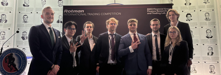 Sukces studentów UW w w Rotman International Trading Competition. Fot. WNE UW