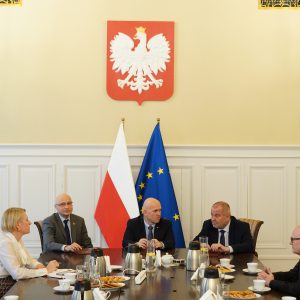 Podpisanie listu intencyjnego ws. współpracy między UW, Ministerstwem Sprawiedliwości i Krajową Szkołą Sądownictwa i Prokuratury. Fot. Mirosław Kaźmierczak/UW